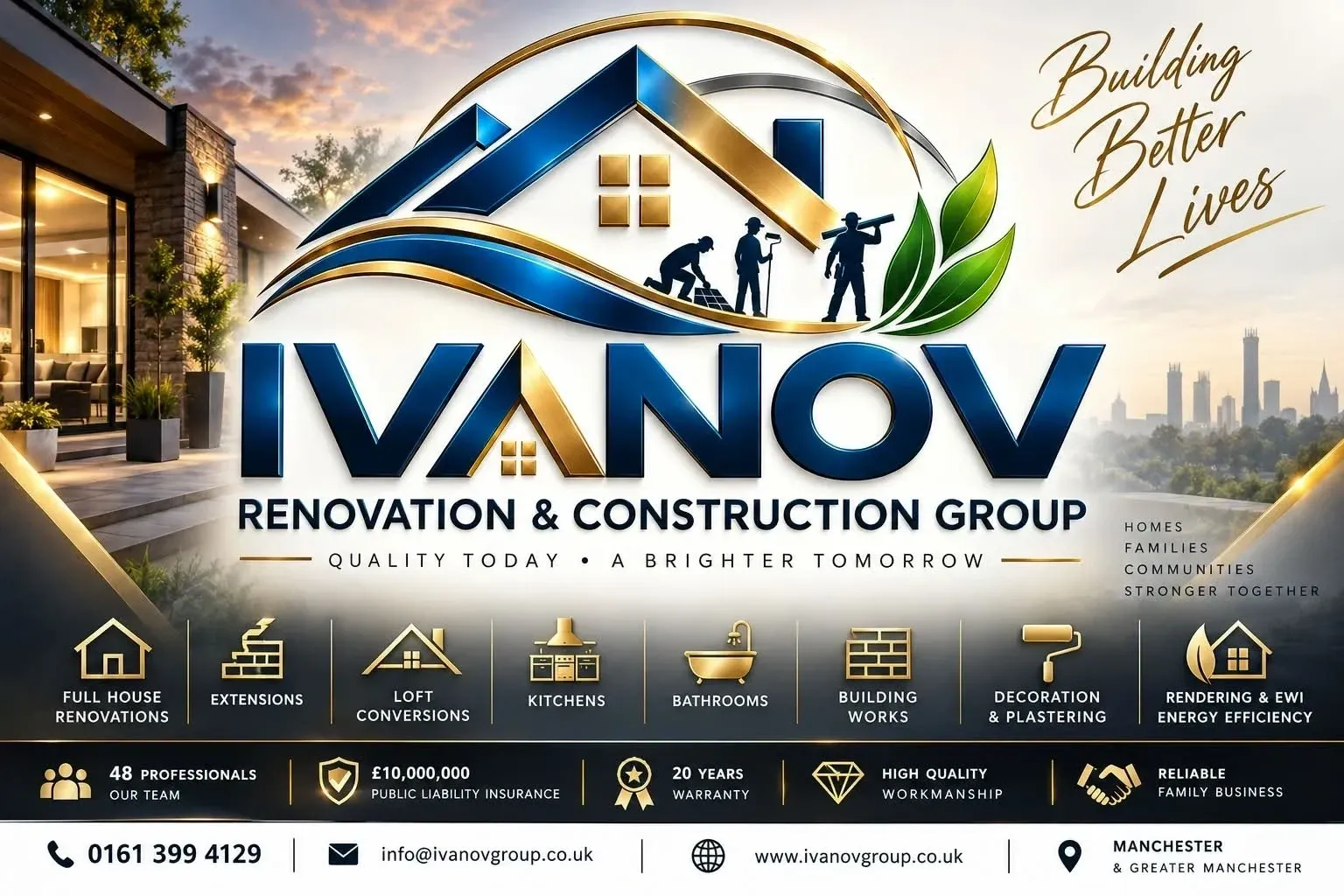 Новият сайт на Ivanov Renovation and Construction Group